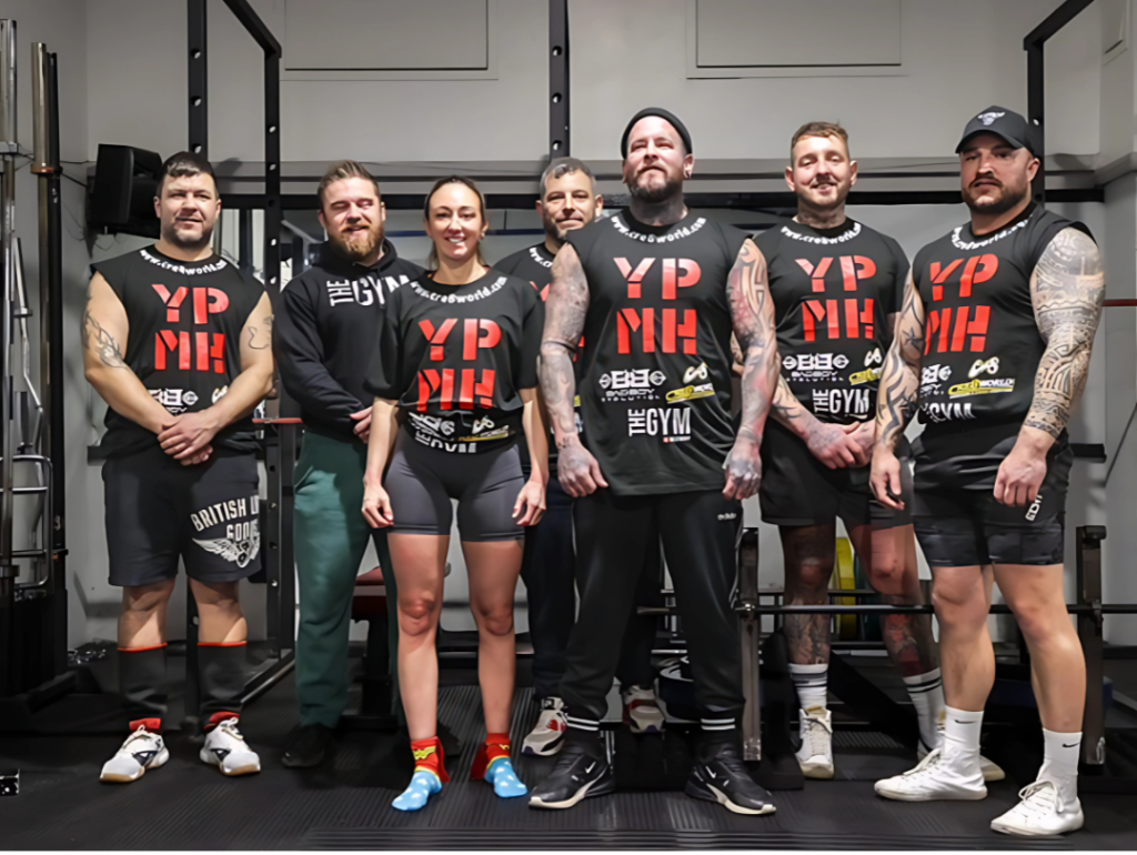 group of weightlifters