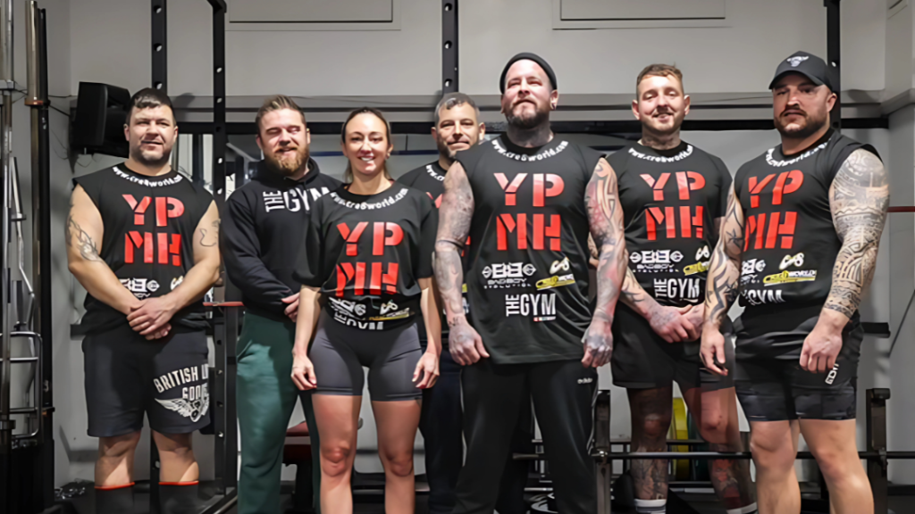 group of weightlifters